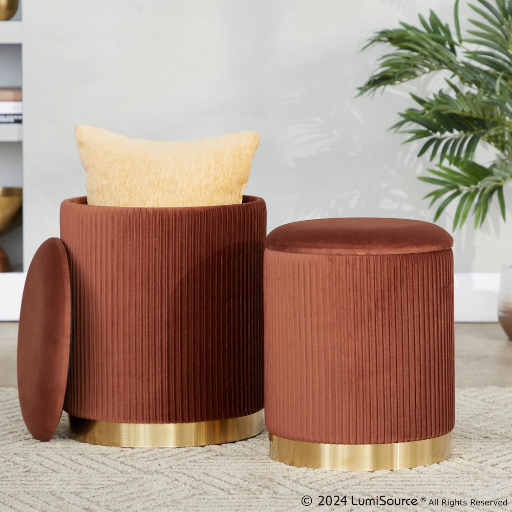 Marla Nesting Pleated Ottoman Set. Picture 13