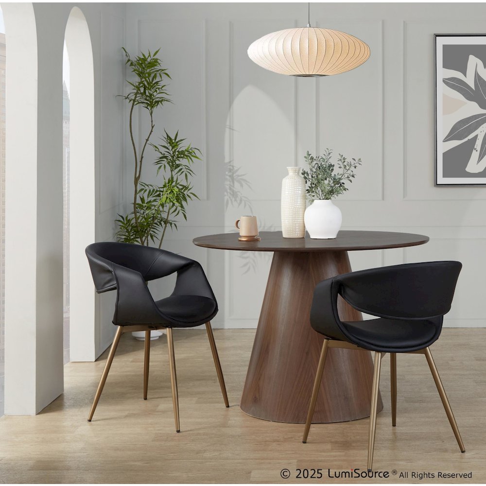 Curvo Upholstered Chair - Set of 2. Picture 7