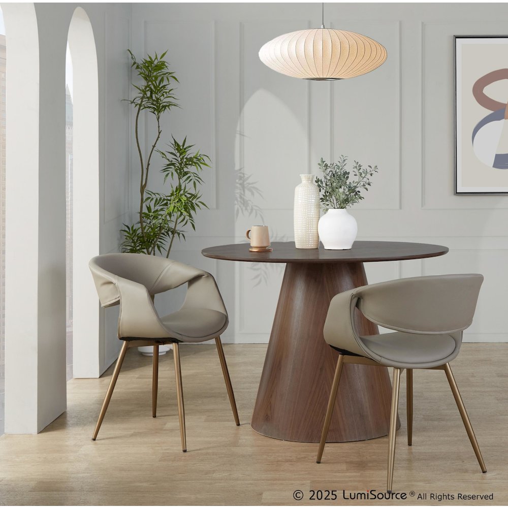 Curvo Upholstered Chair - Set of 2. Picture 7
