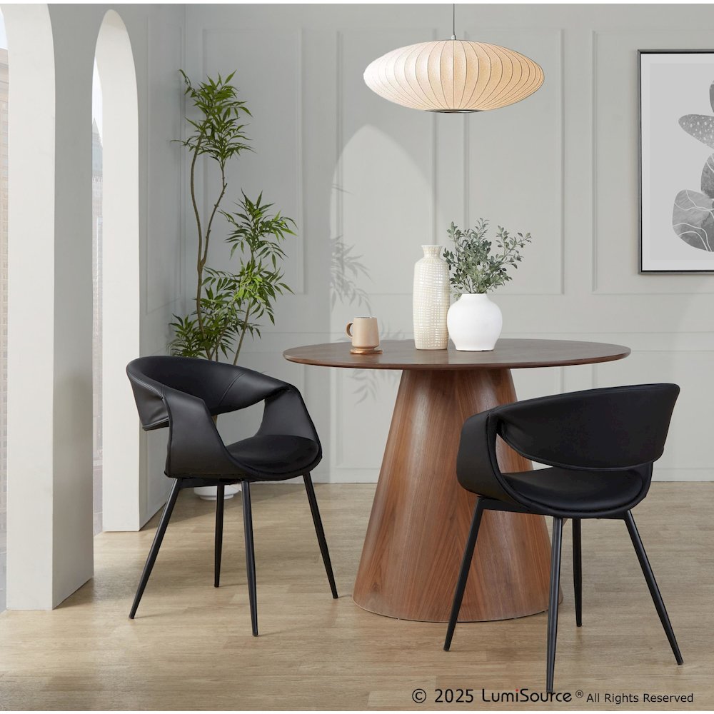 Curvo Upholstered Chair - Set of 2. Picture 7