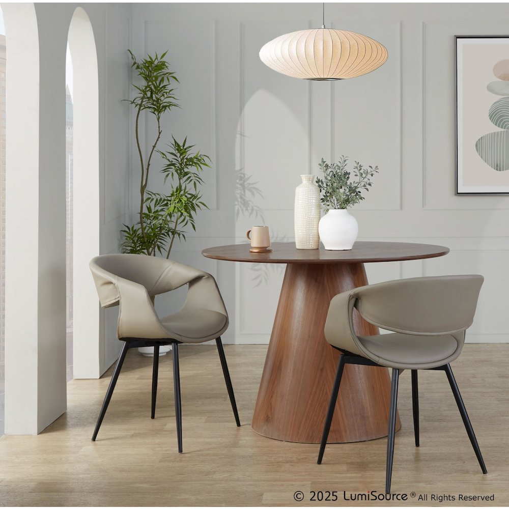 Curvo Upholstered Chair - Set of 2. Picture 7