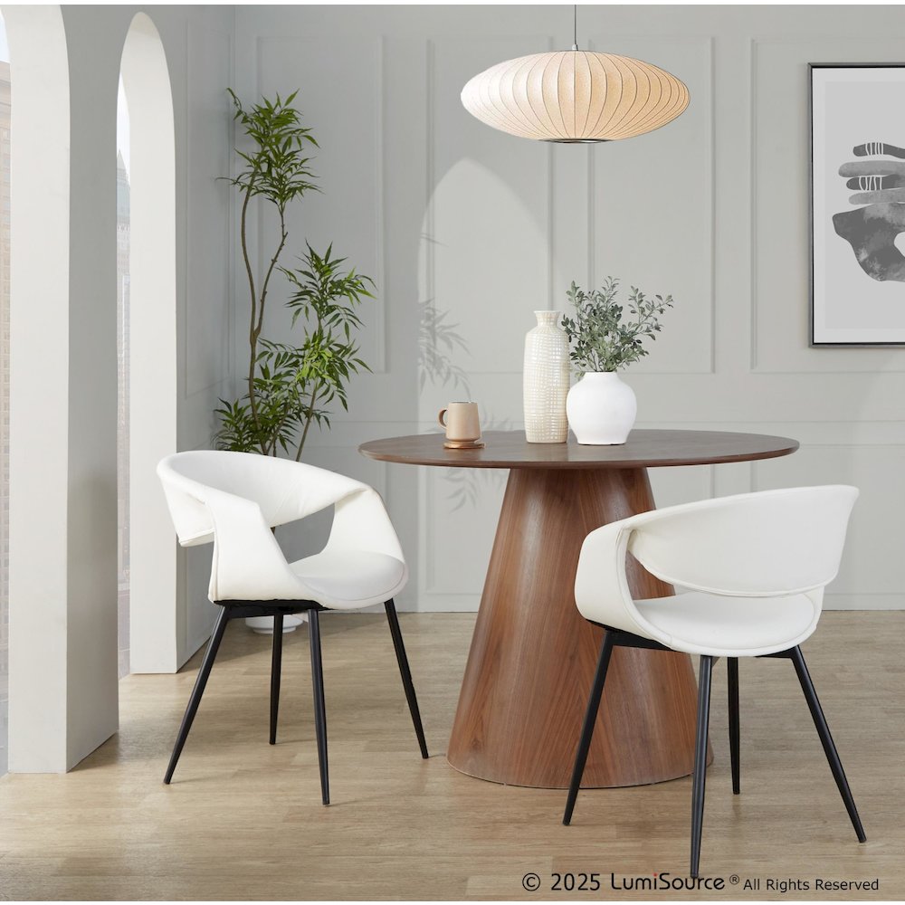 Curvo Upholstered Chair - Set of 2. Picture 7