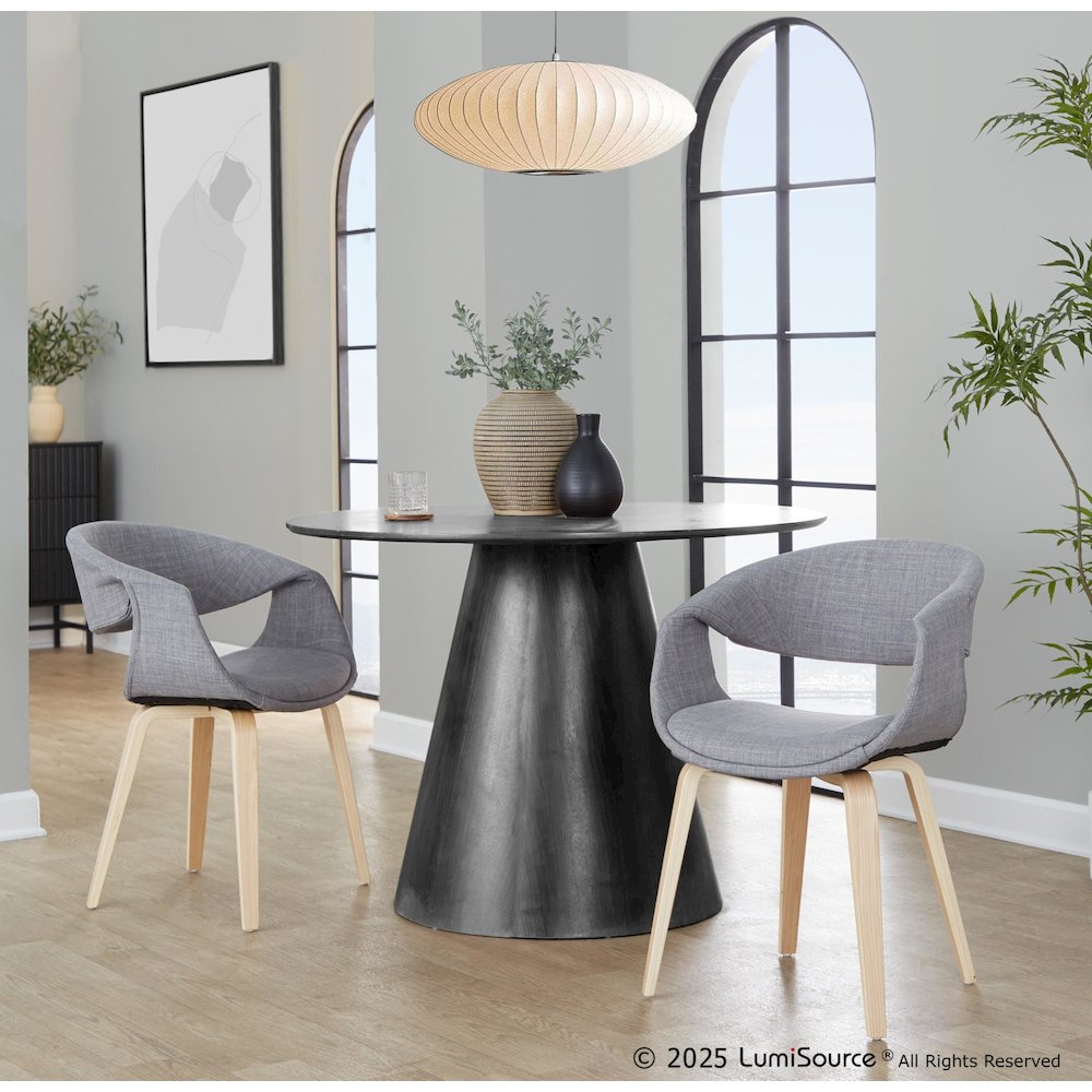 Curvo Upholstered Chair - Set of 2. Picture 7
