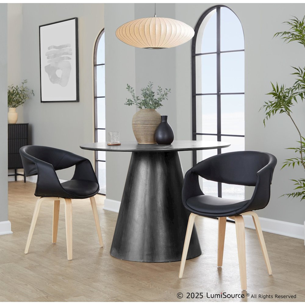 Curvo Upholstered Chair - Set of 2. Picture 7