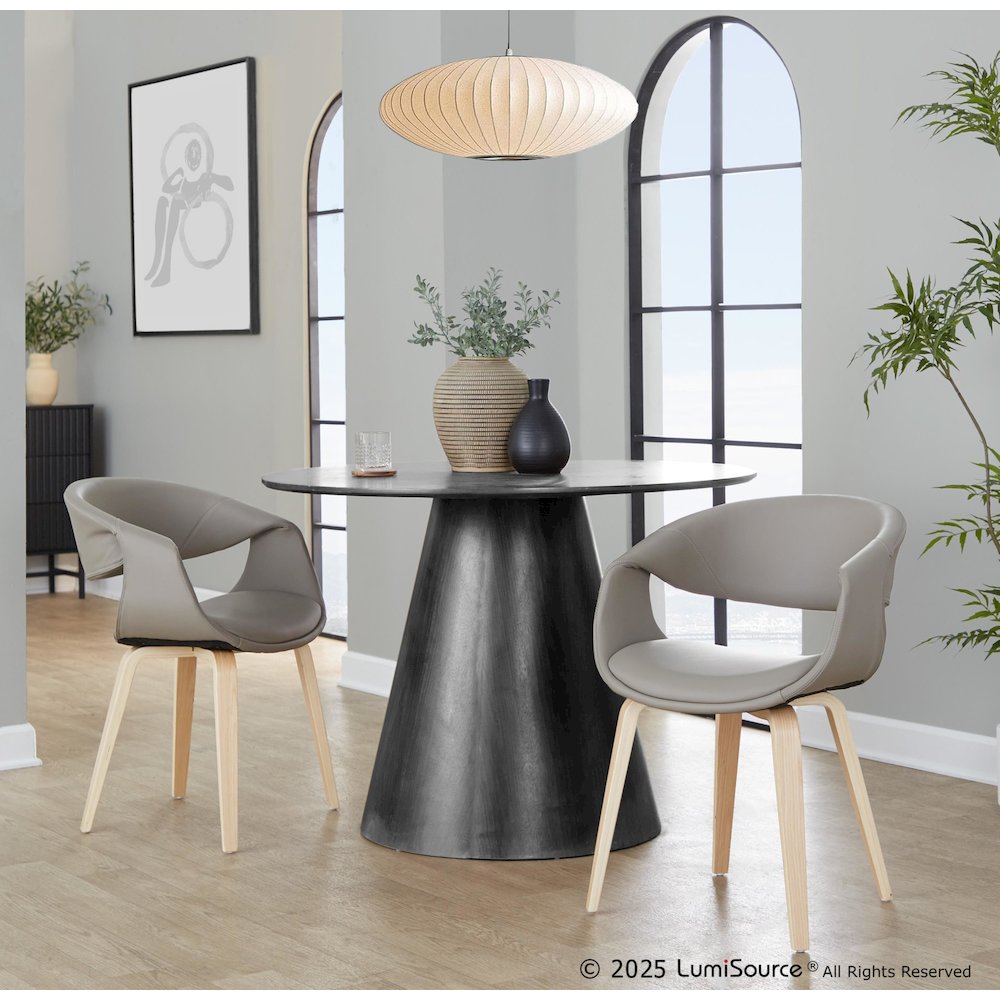 Curvo Upholstered Chair - Set of 2. Picture 7