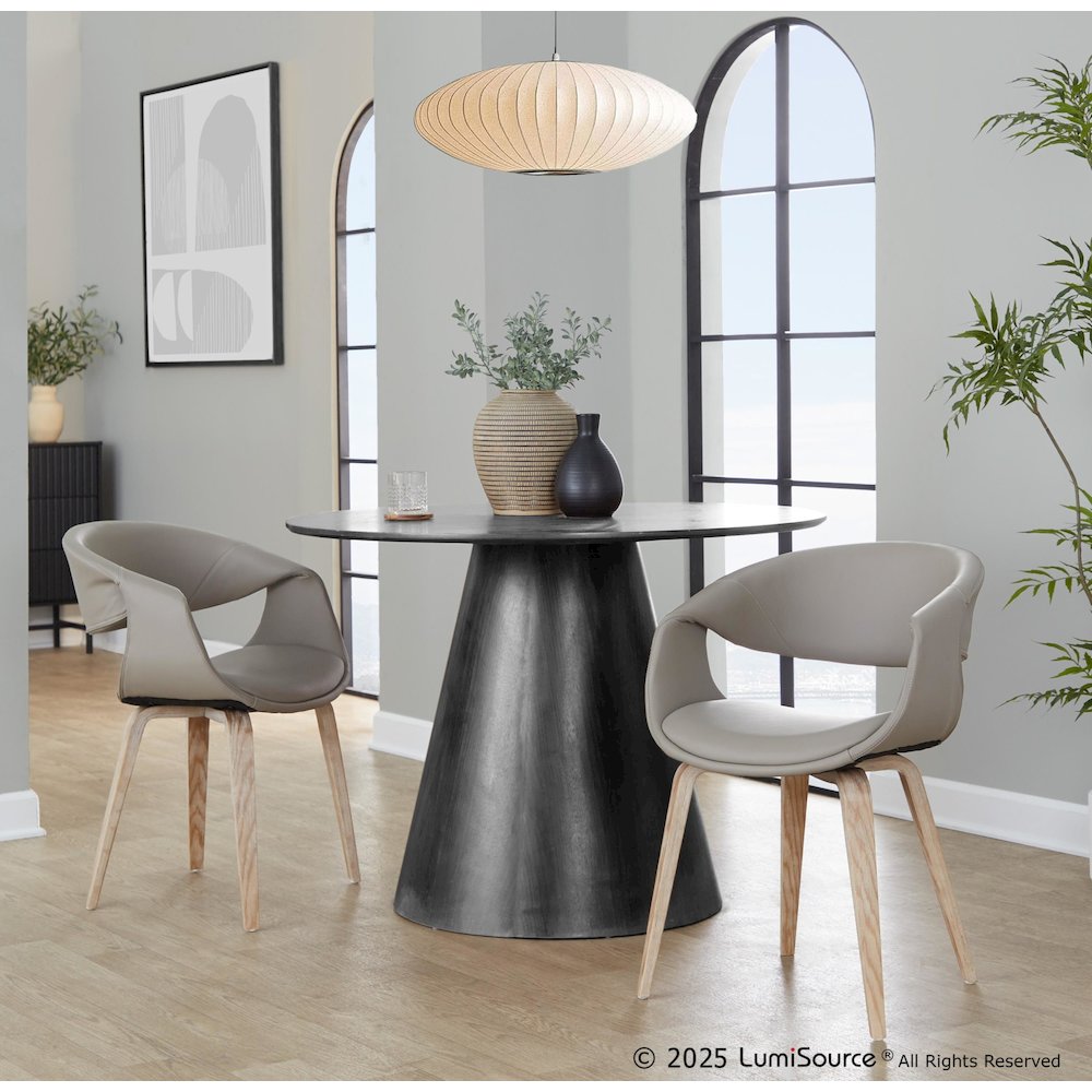 Curvo Upholstered Chair - Set of 2. Picture 7