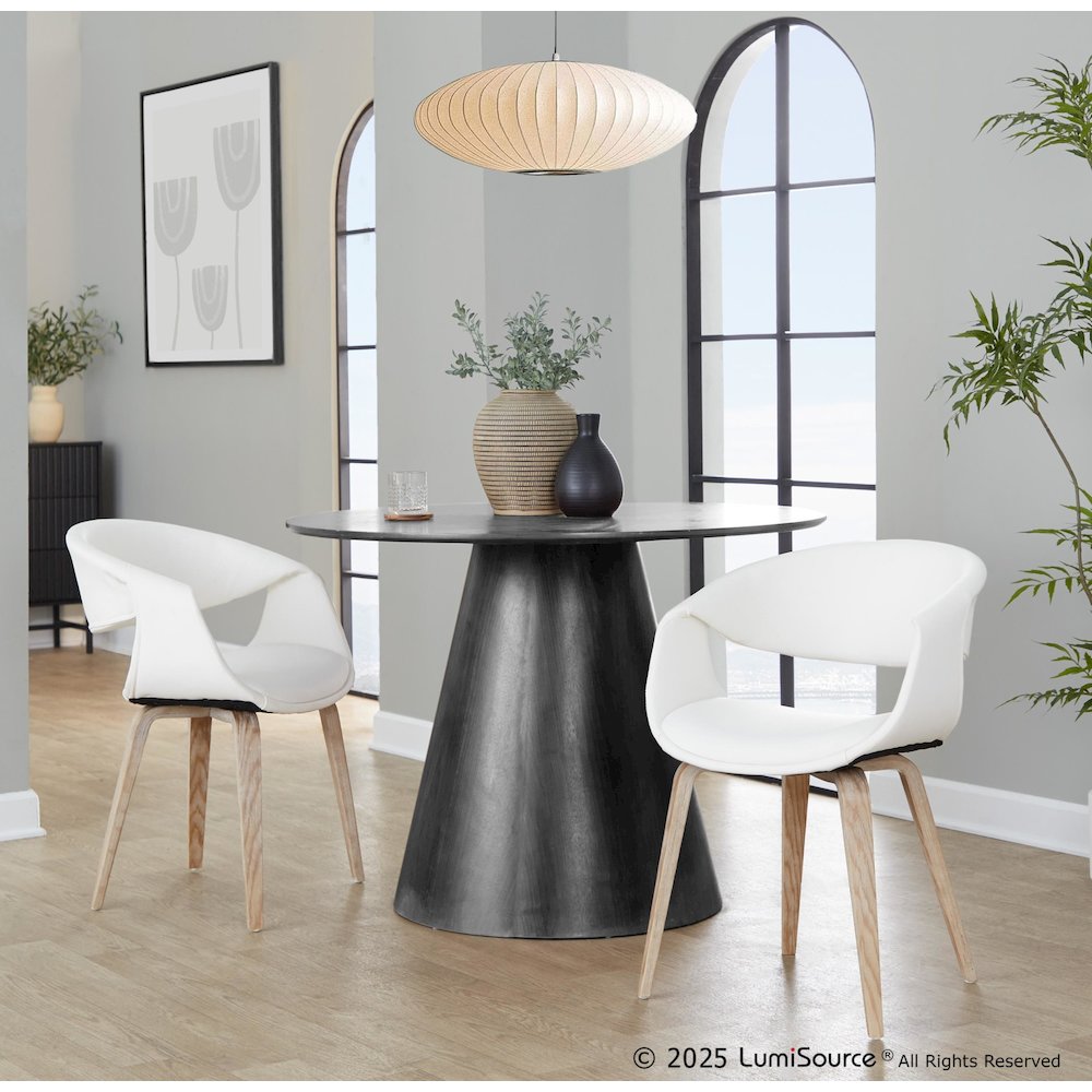 Curvo Upholstered Chair - Set of 2. Picture 7