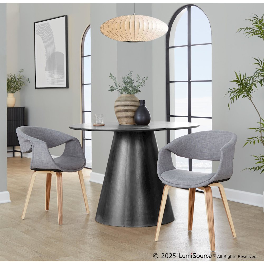 Curvo Upholstered Chair - Set of 2. Picture 7