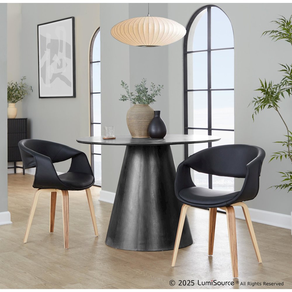 Curvo Upholstered Chair - Set of 2. Picture 7
