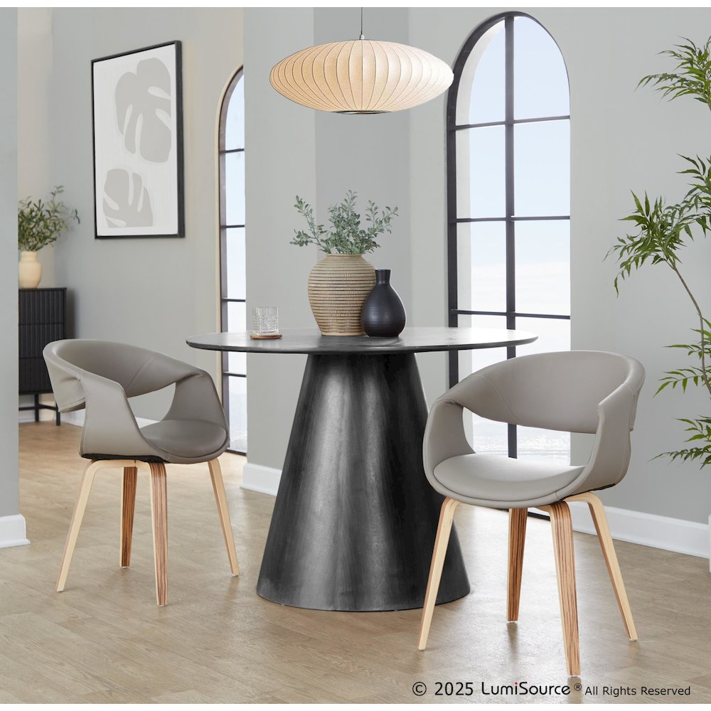 Curvo Upholstered Chair - Set of 2. Picture 7