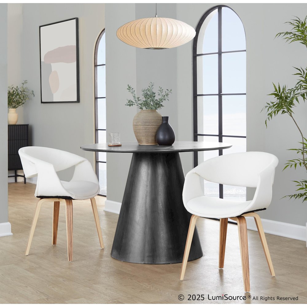 Curvo Upholstered Chair - Set of 2. Picture 7
