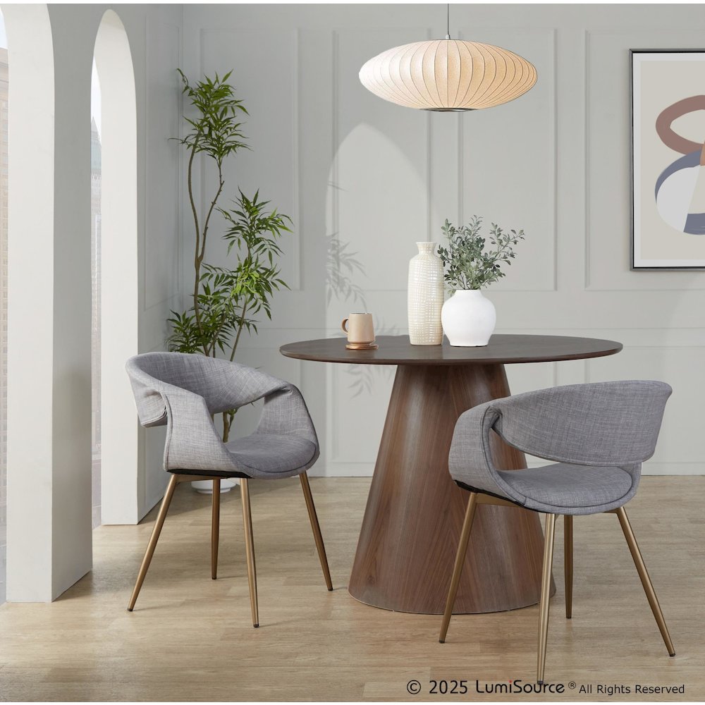 Curvo Upholstered Chair - Set of 2. Picture 7