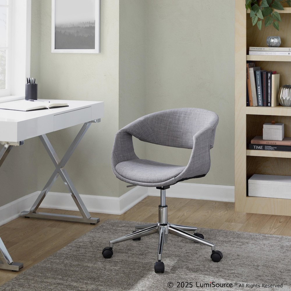 Curvo Upholstered 5-Star Task Chair. Picture 6