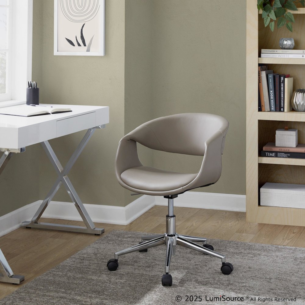 Curvo Upholstered 5-Star Task Chair. Picture 1