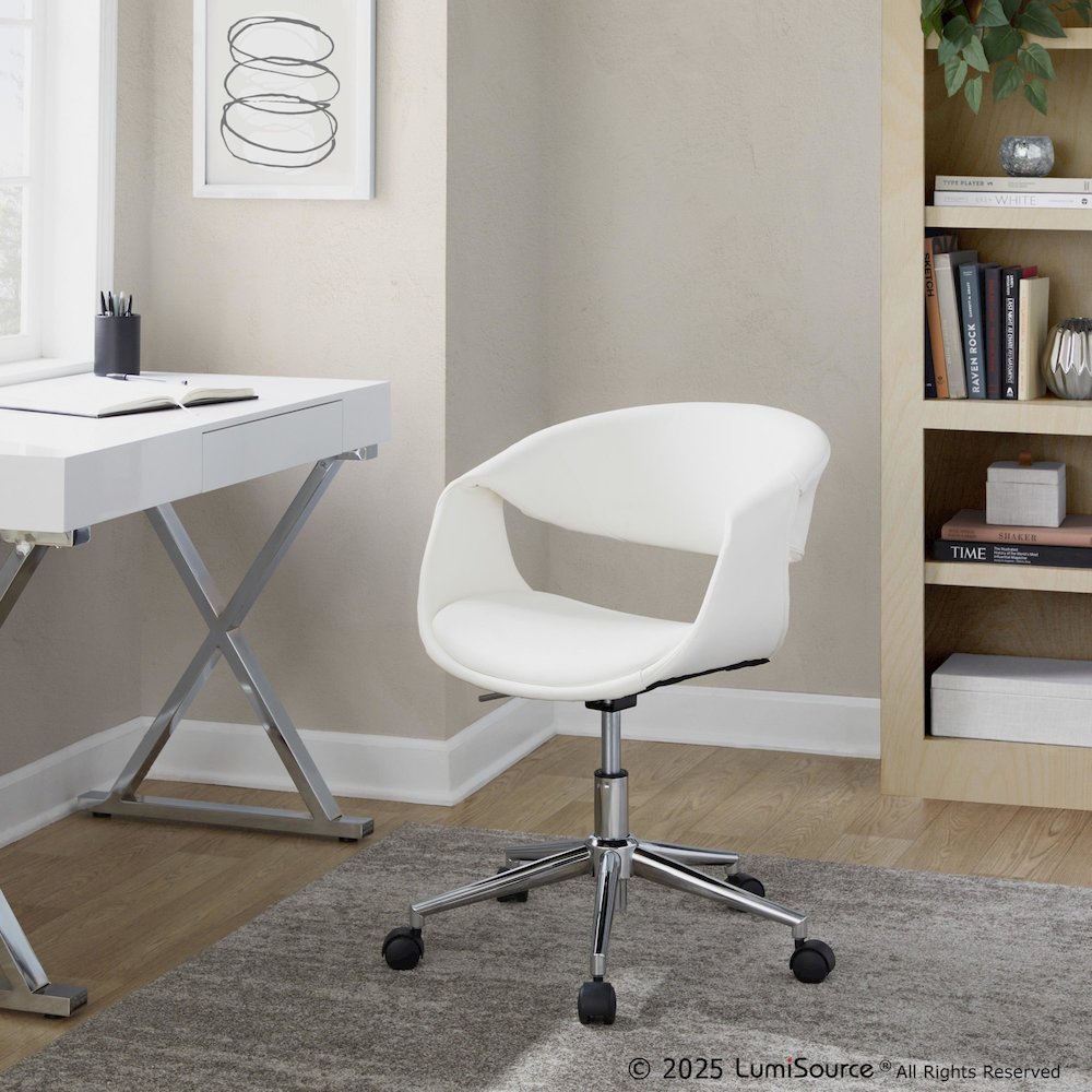 Curvo Upholstered 5-Star Task Chair. Picture 6