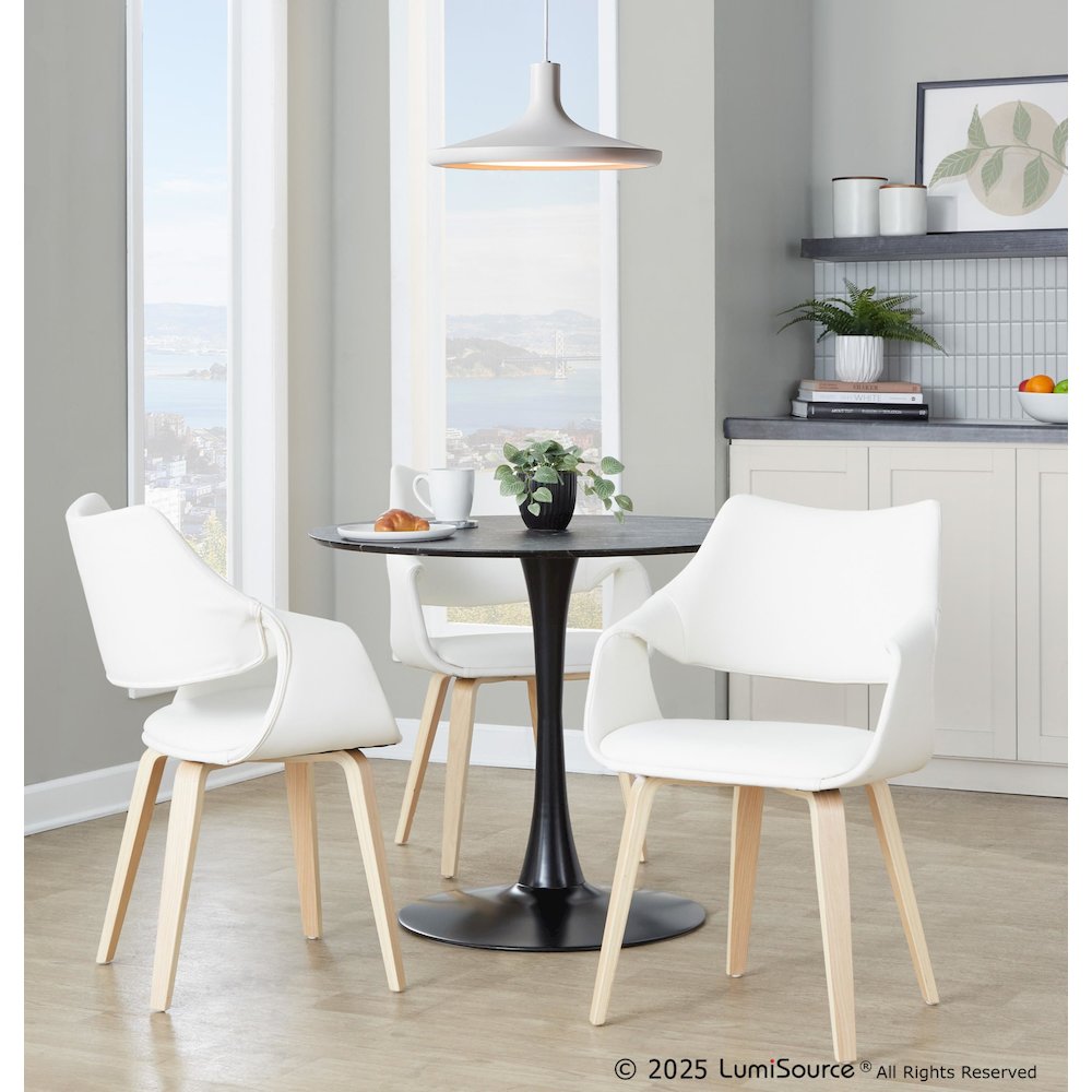 Curvo Highback Upholstered Chair - Set of 2. Picture 7