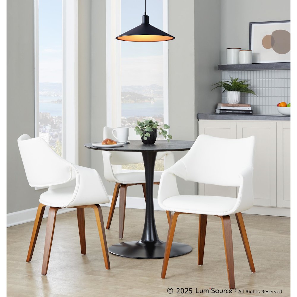 Curvo Highback Upholstered Chair - Set of 2. Picture 7
