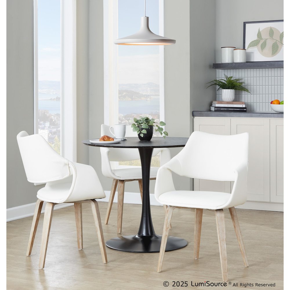 Curvo Highback Upholstered Chair - Set of 2. Picture 7