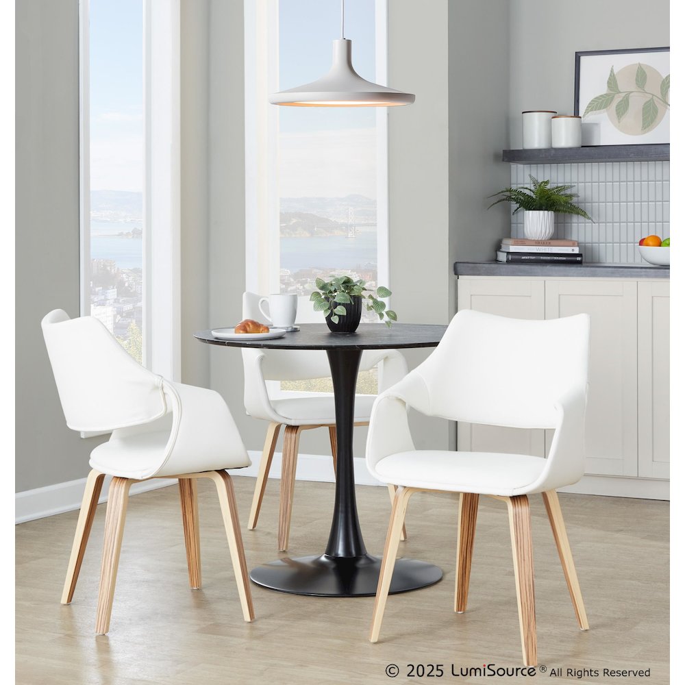 Curvo Highback Upholstered Chair - Set of 2. Picture 7