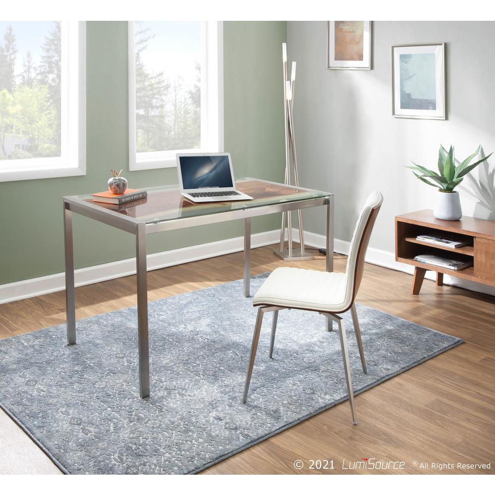 Brushed Nickel Icicle Floor Lamp. Picture 4