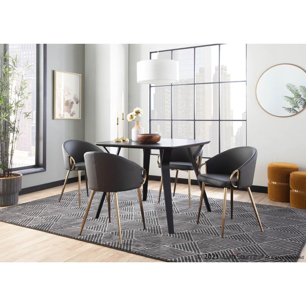 Black Wood Folia Dinette Table. Picture 8