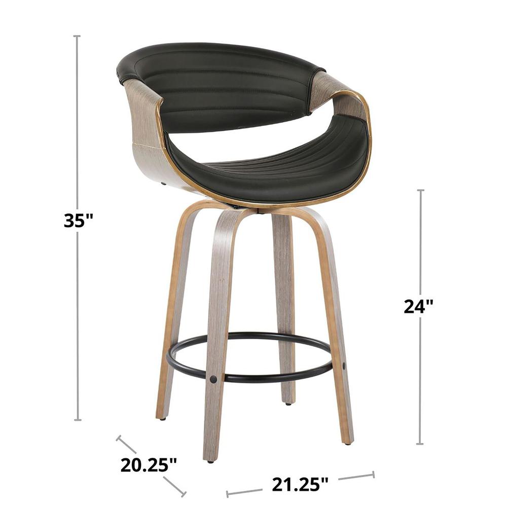 Multi Symphony 26" Fixed-Height Counter Stool - Set of 2. Picture 7