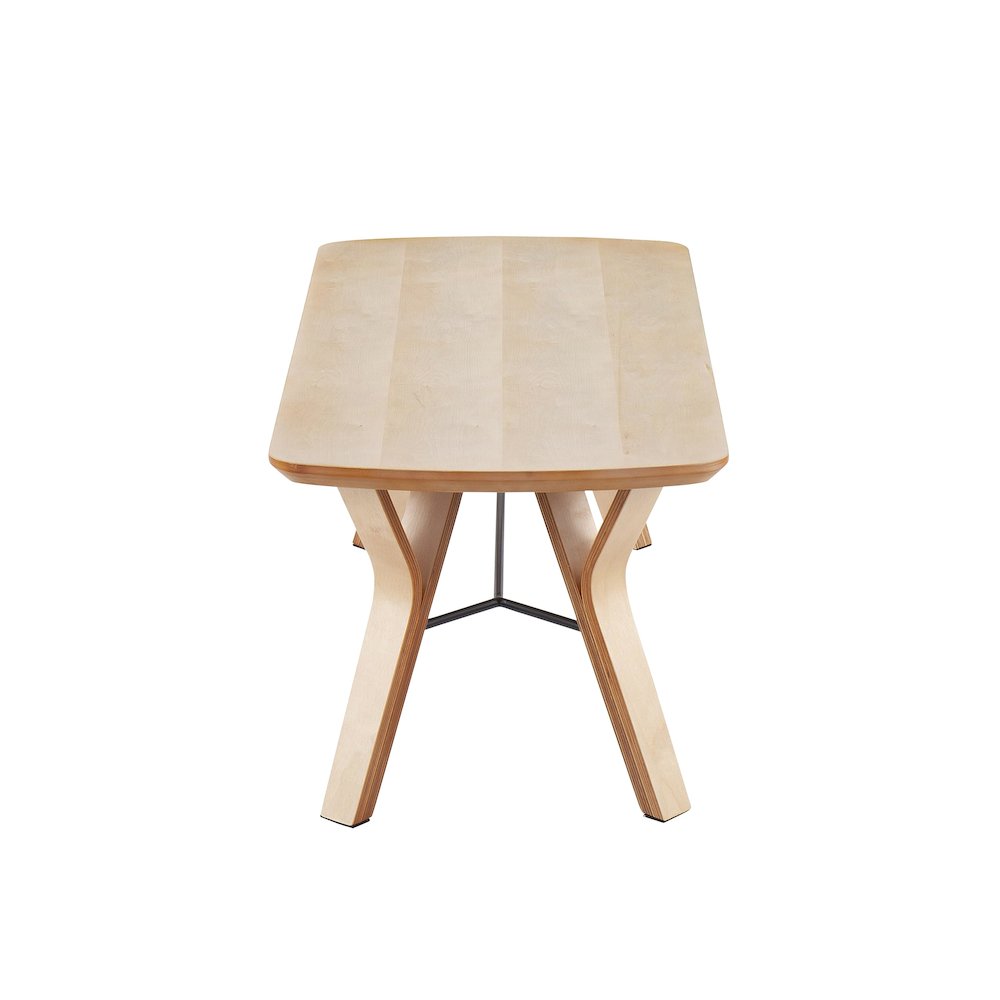 Natural Wood Folia Bench. Picture 7