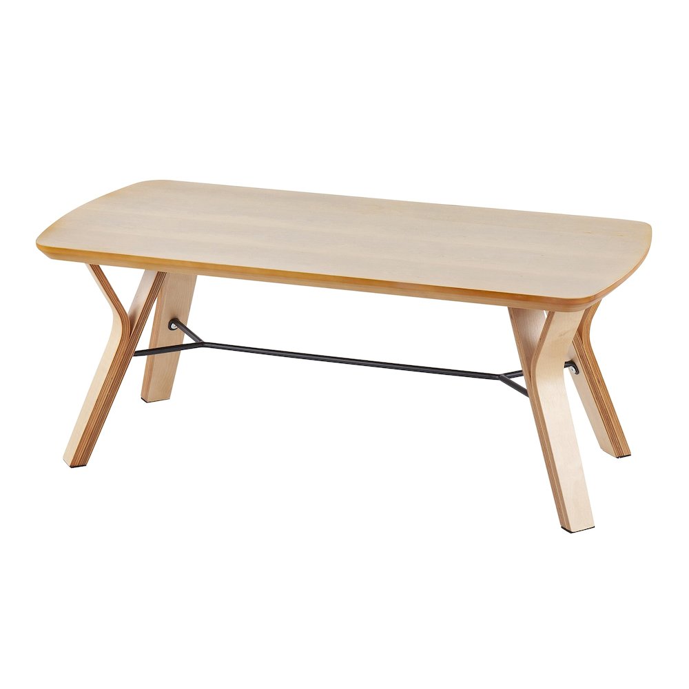 Natural Wood Folia Bench. Picture 4