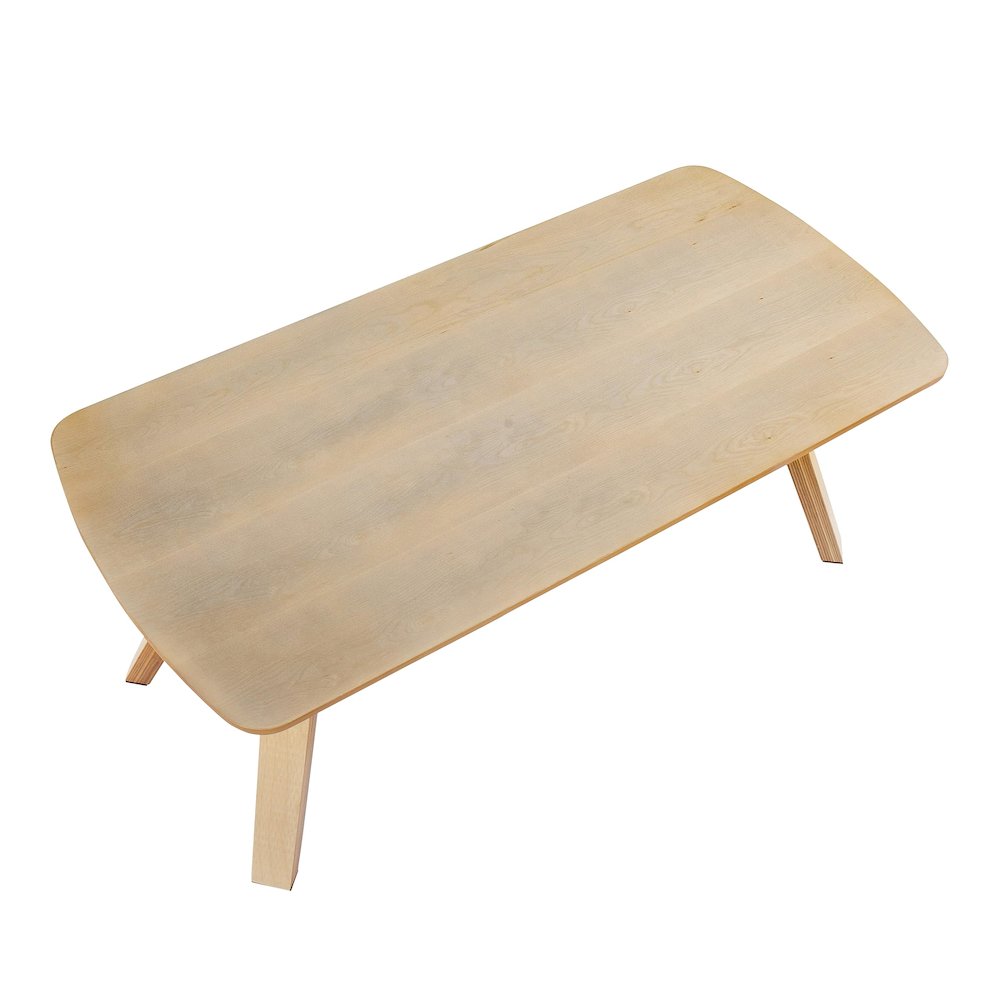 Natural Wood Folia Bench. Picture 6
