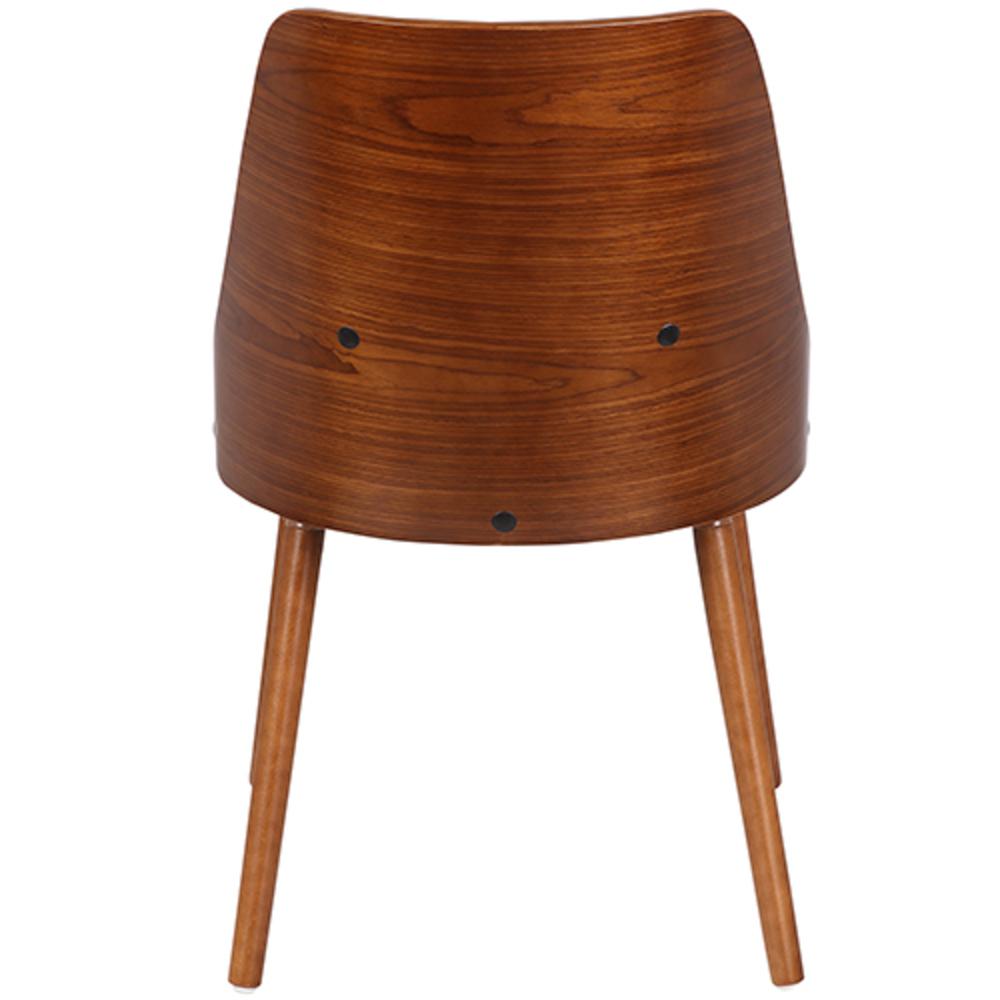 Grey Fabric, Walnut Wood  Anabelle Chair. Picture 5