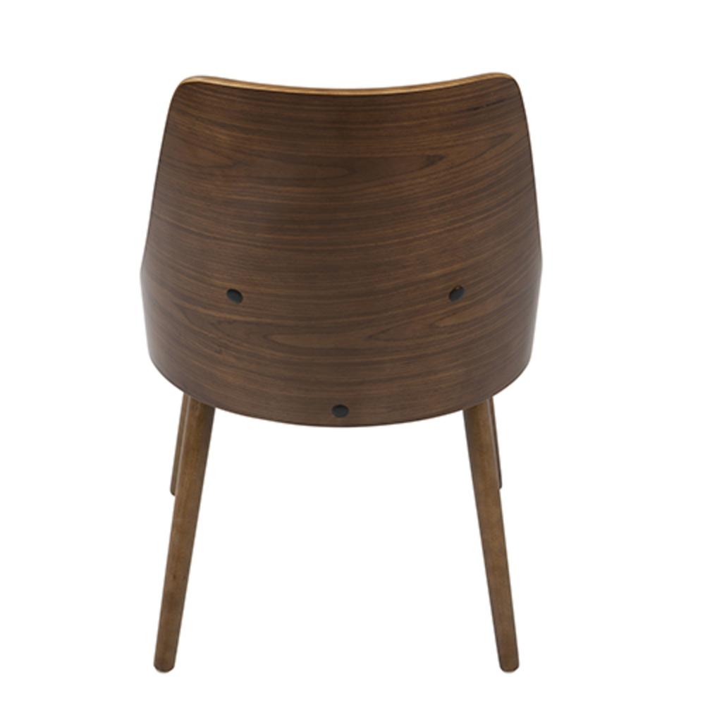 Cream Fabric, Walnut Legs Anabelle Chair. Picture 5