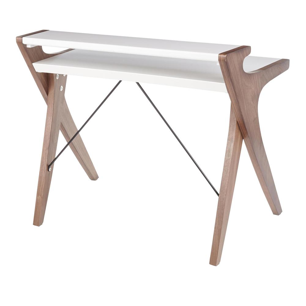 Walnut Wood, White Wood Archer Desk. Picture 3