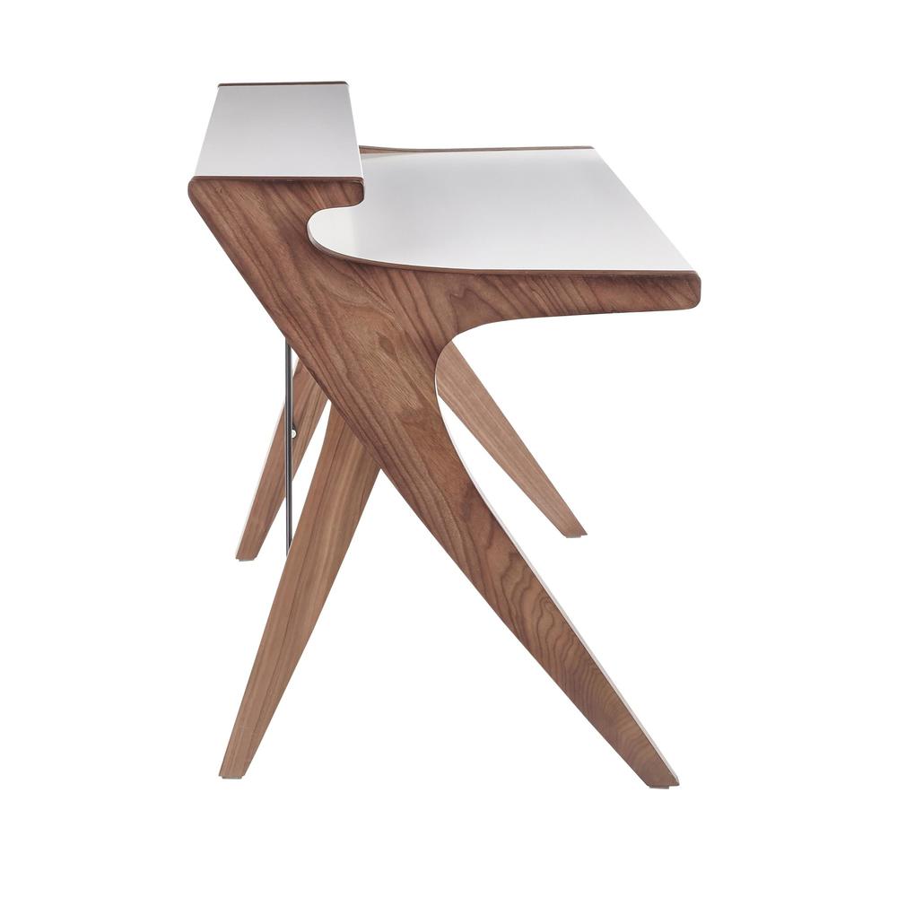 Walnut Wood, White Wood Archer Desk. Picture 2