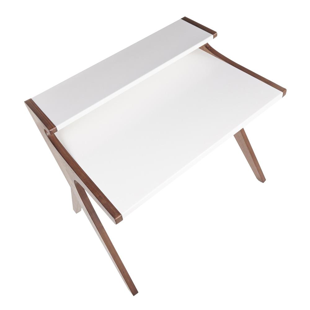 Walnut Wood, White Wood Archer Desk. Picture 6