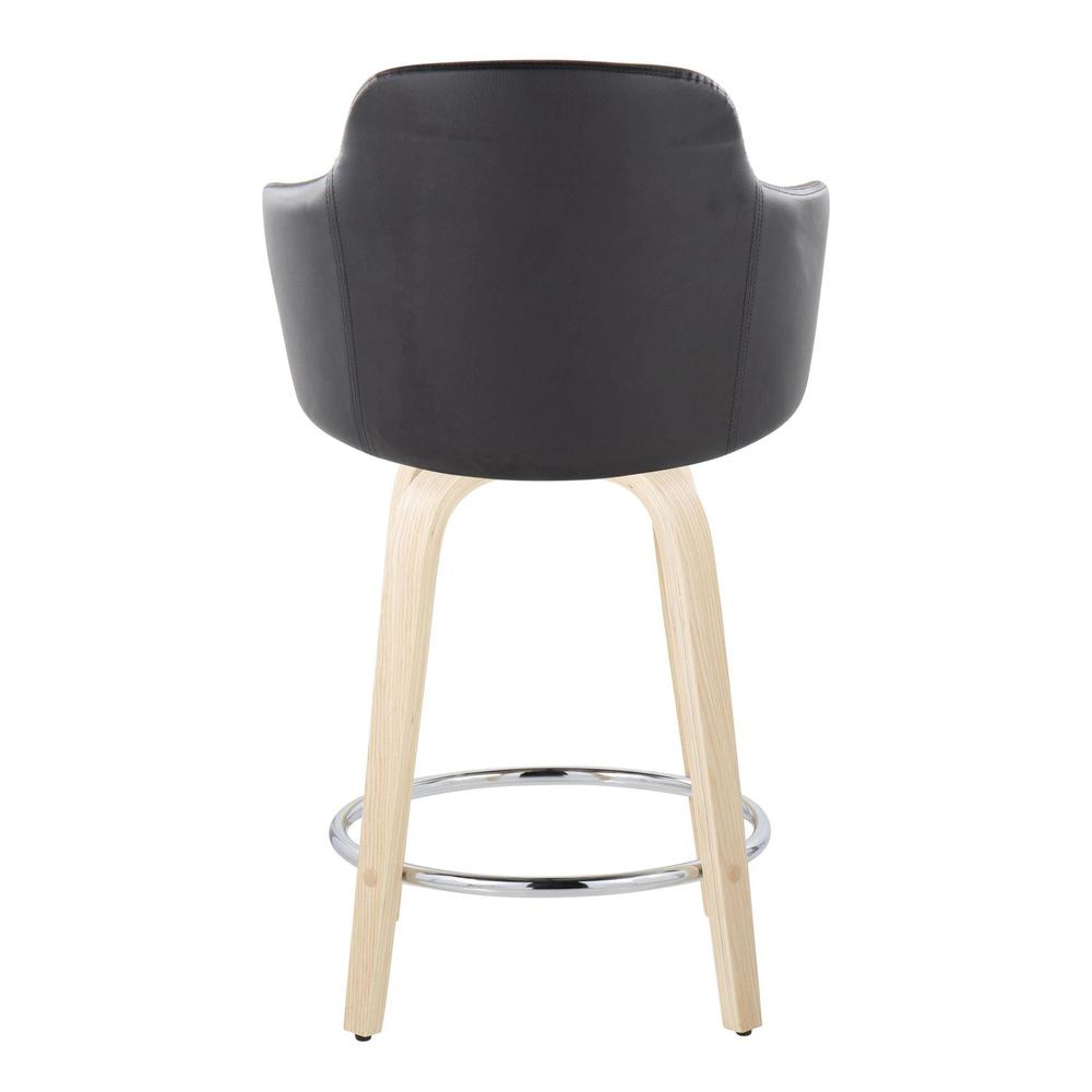 Brown Boyne 24" Fixed-Height Counter Stool - Set of 2. Picture 5