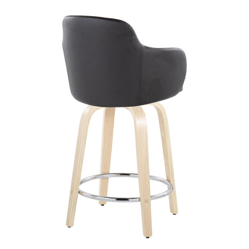Brown Boyne 24" Fixed-Height Counter Stool - Set of 2. Picture 4