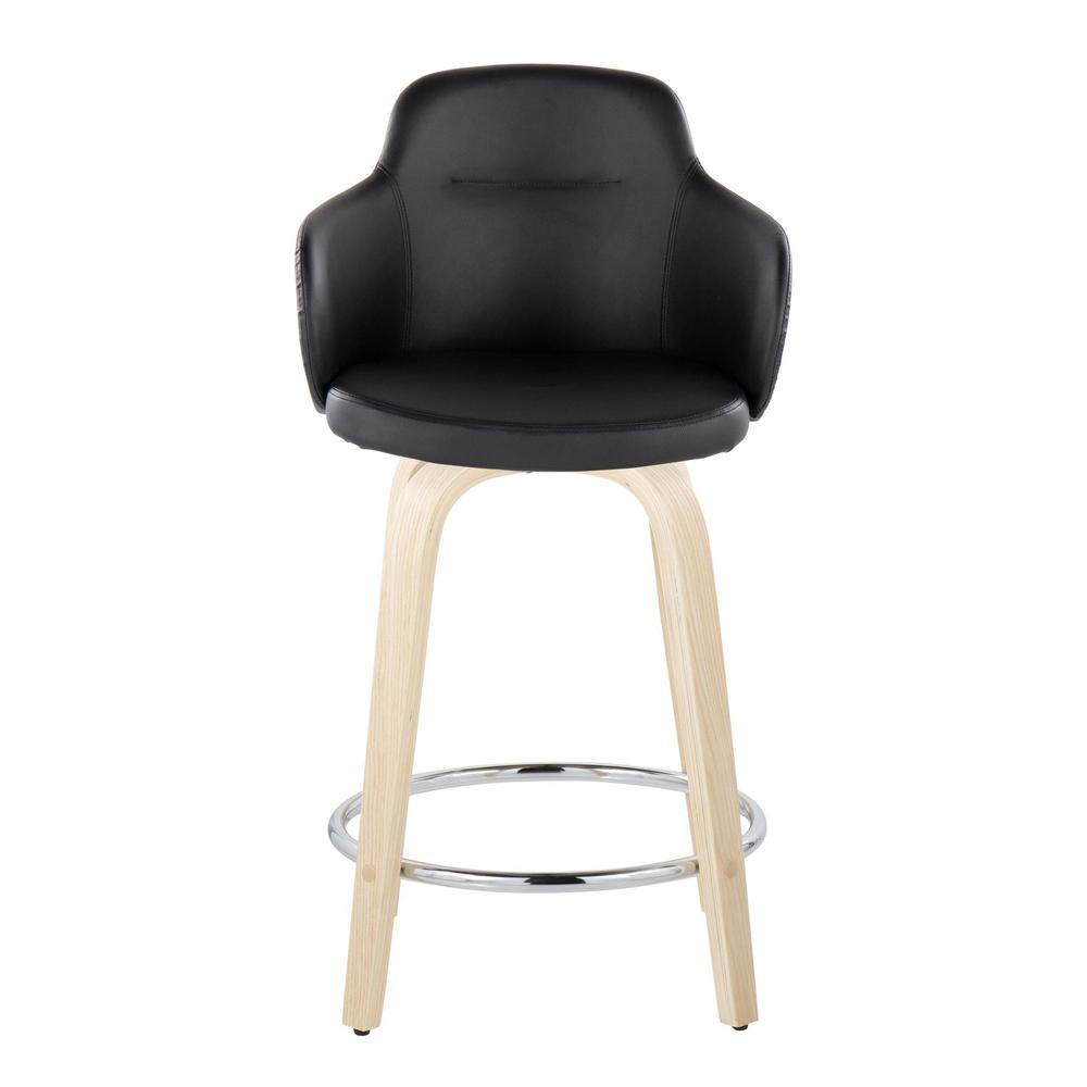 Brown Boyne 24" Fixed-Height Counter Stool - Set of 2. Picture 6