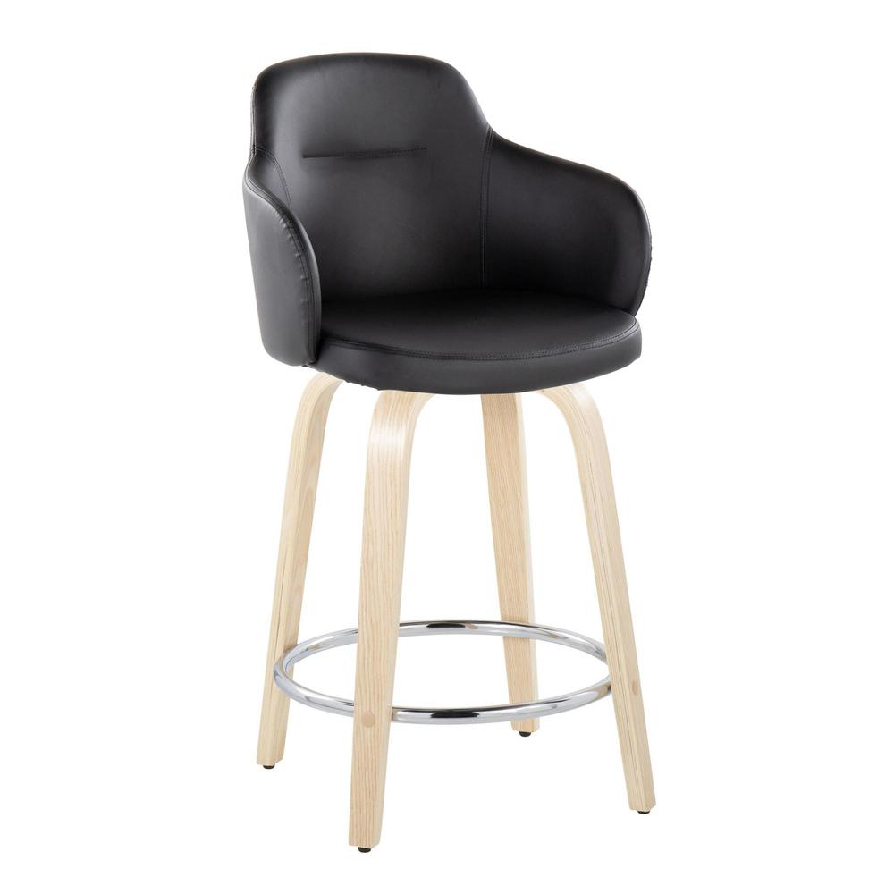 Brown Boyne 24" Fixed-Height Counter Stool - Set of 2. Picture 2
