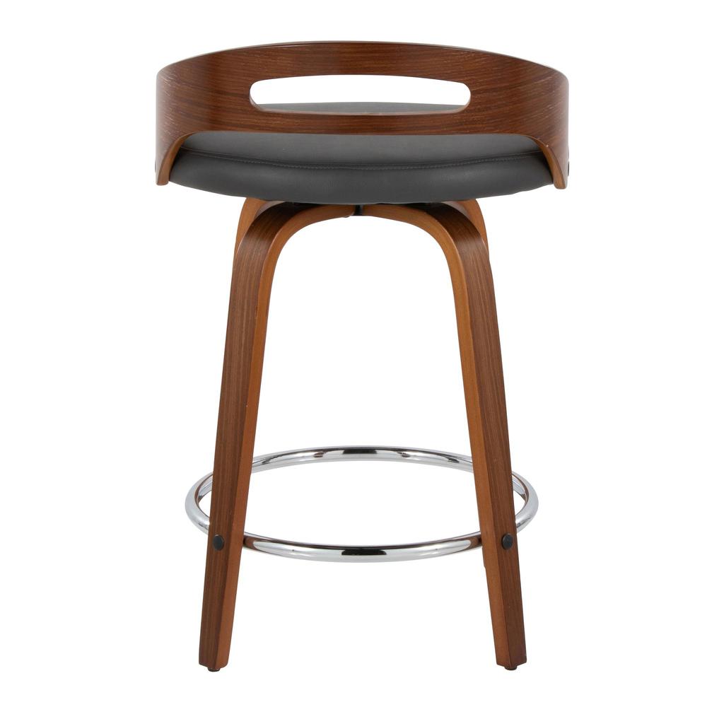 Brown Cassis 24" Fixed-Height Counter Stool - Set of 2. Picture 5