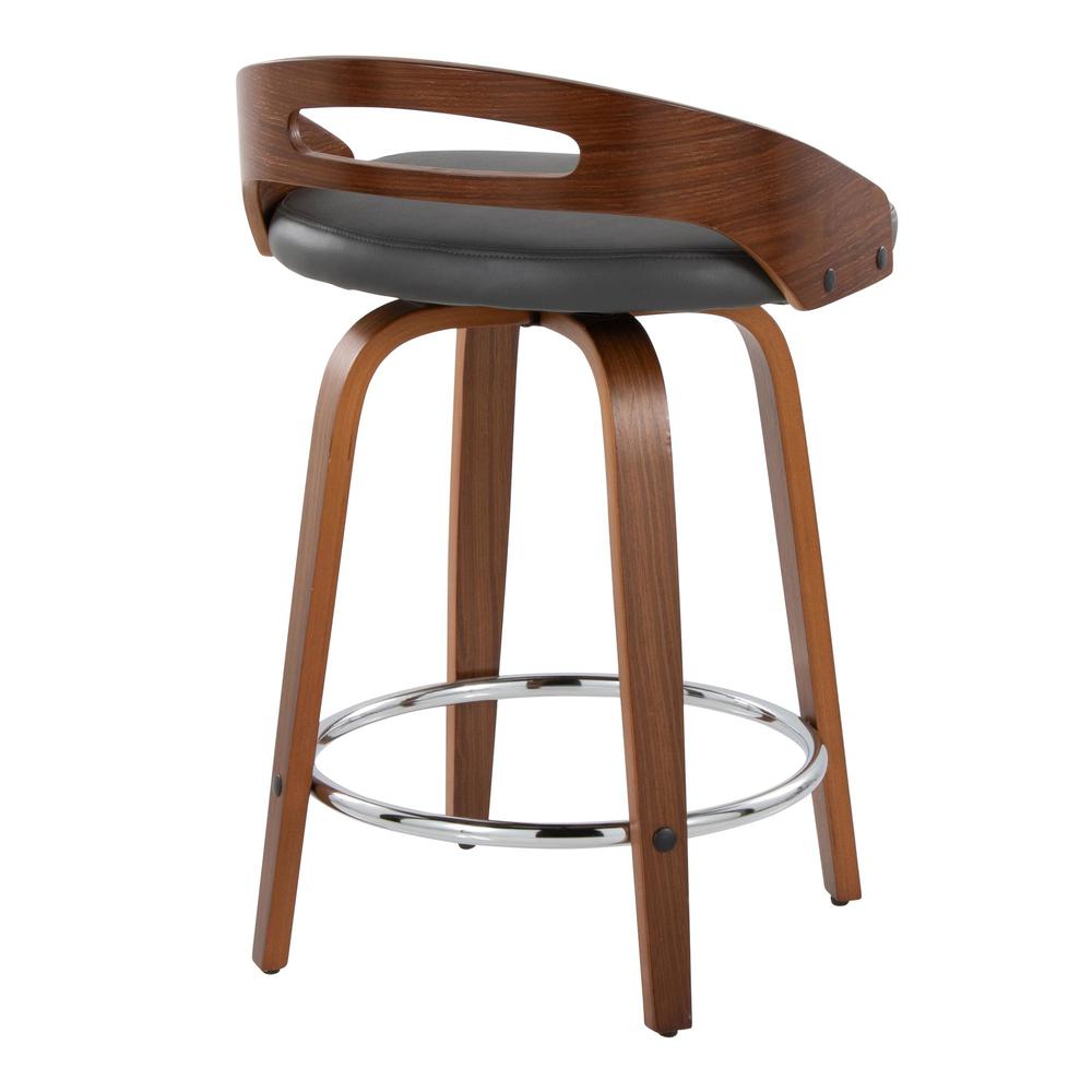 Brown Cassis 24" Fixed-Height Counter Stool - Set of 2. Picture 4