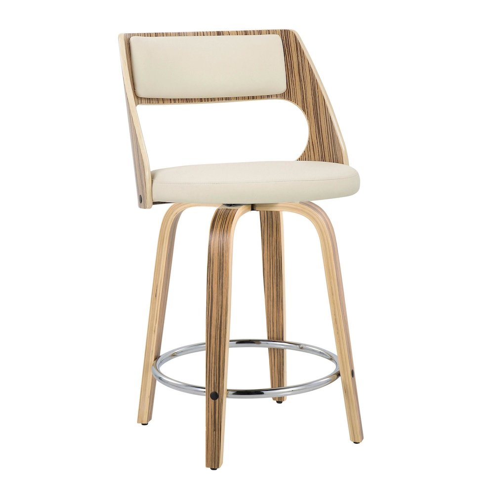 Cecina 24" Fixed-Height Counter Stool - Set of 2. Picture 2