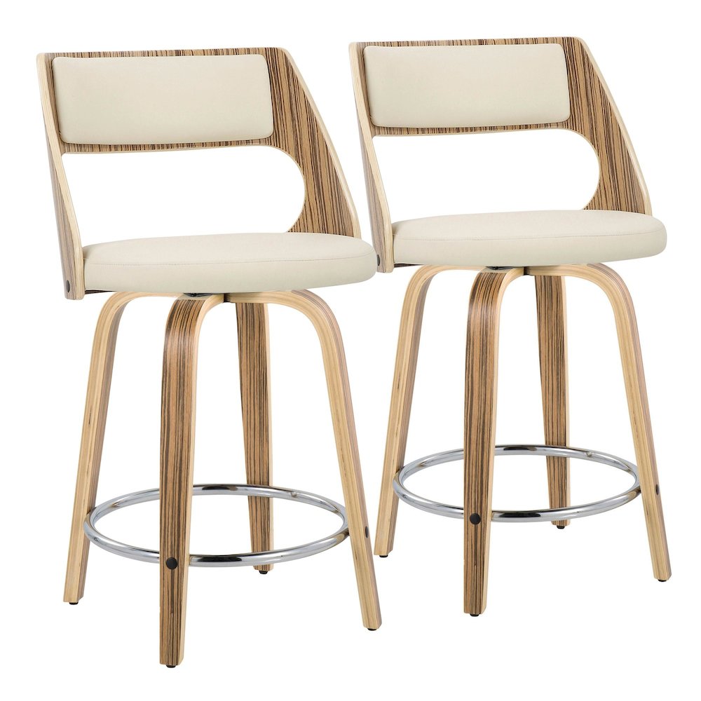 Cecina 24" Fixed-Height Counter Stool - Set of 2. Picture 1