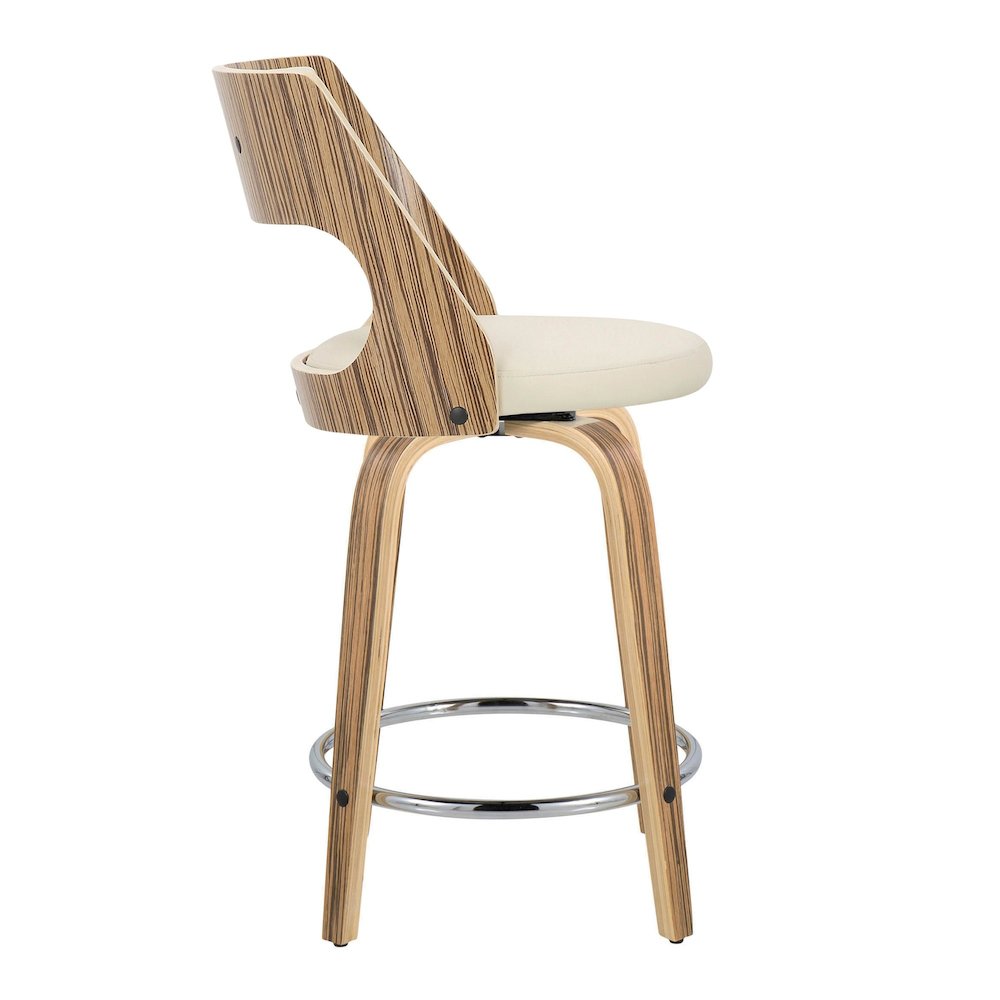 Cecina 24" Fixed-Height Counter Stool - Set of 2. Picture 3