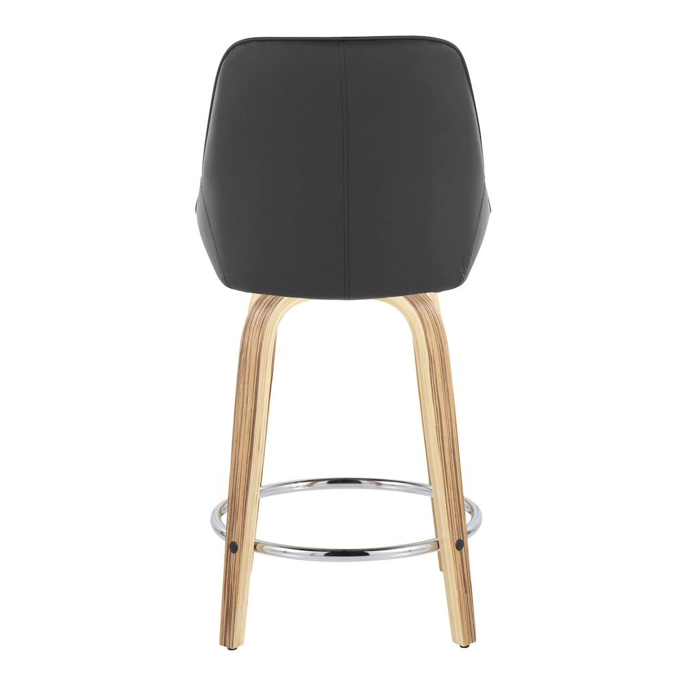 Diana 24" Fixed-Height Counter Stool - Set of  2. Picture 5
