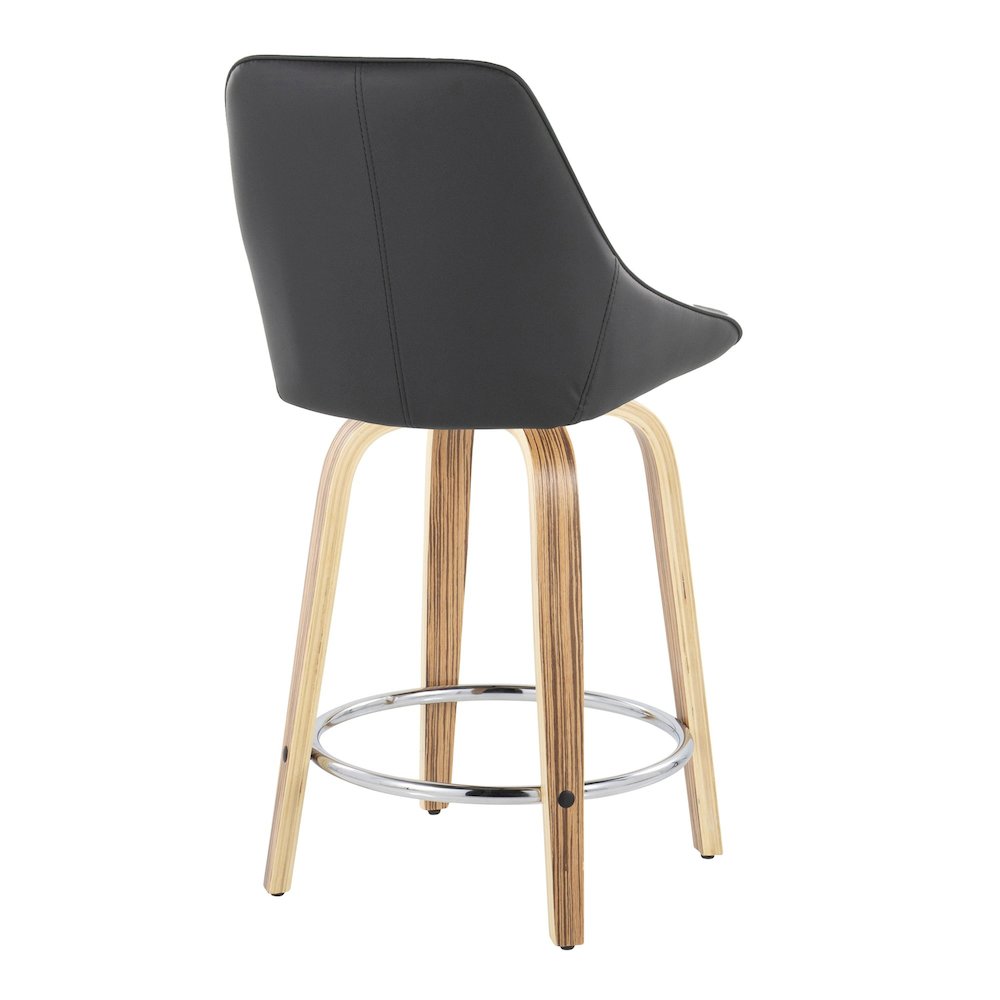 Diana 24" Fixed-Height Counter Stool - Set of  2. Picture 4