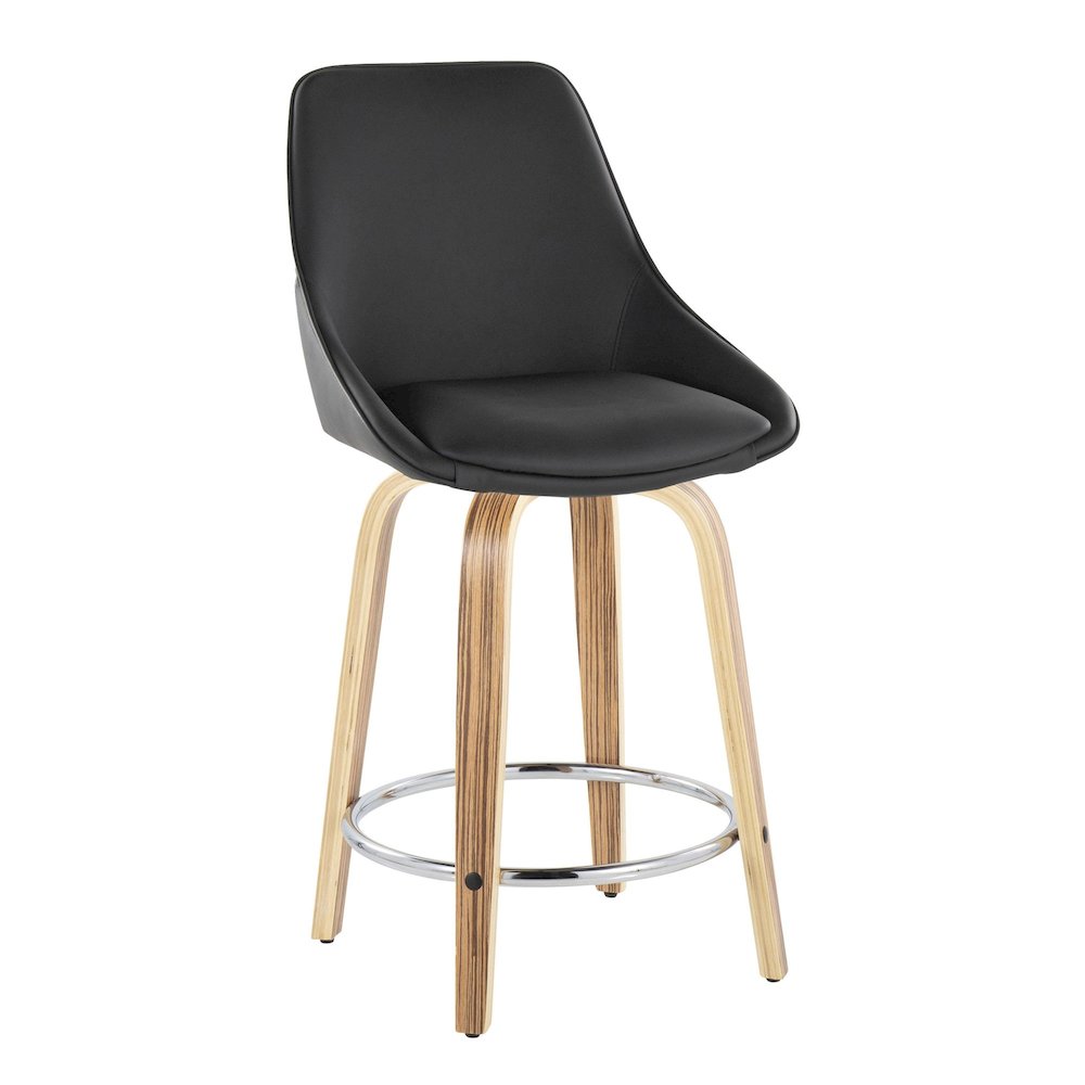 Diana 24" Fixed-Height Counter Stool - Set of  2. Picture 2