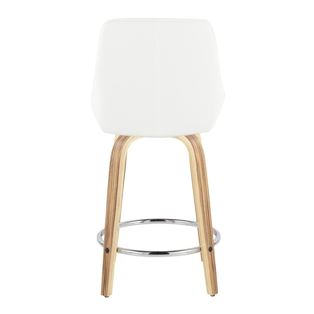 Diana 24" Fixed-Height Counter Stool - Set of  2. Picture 5