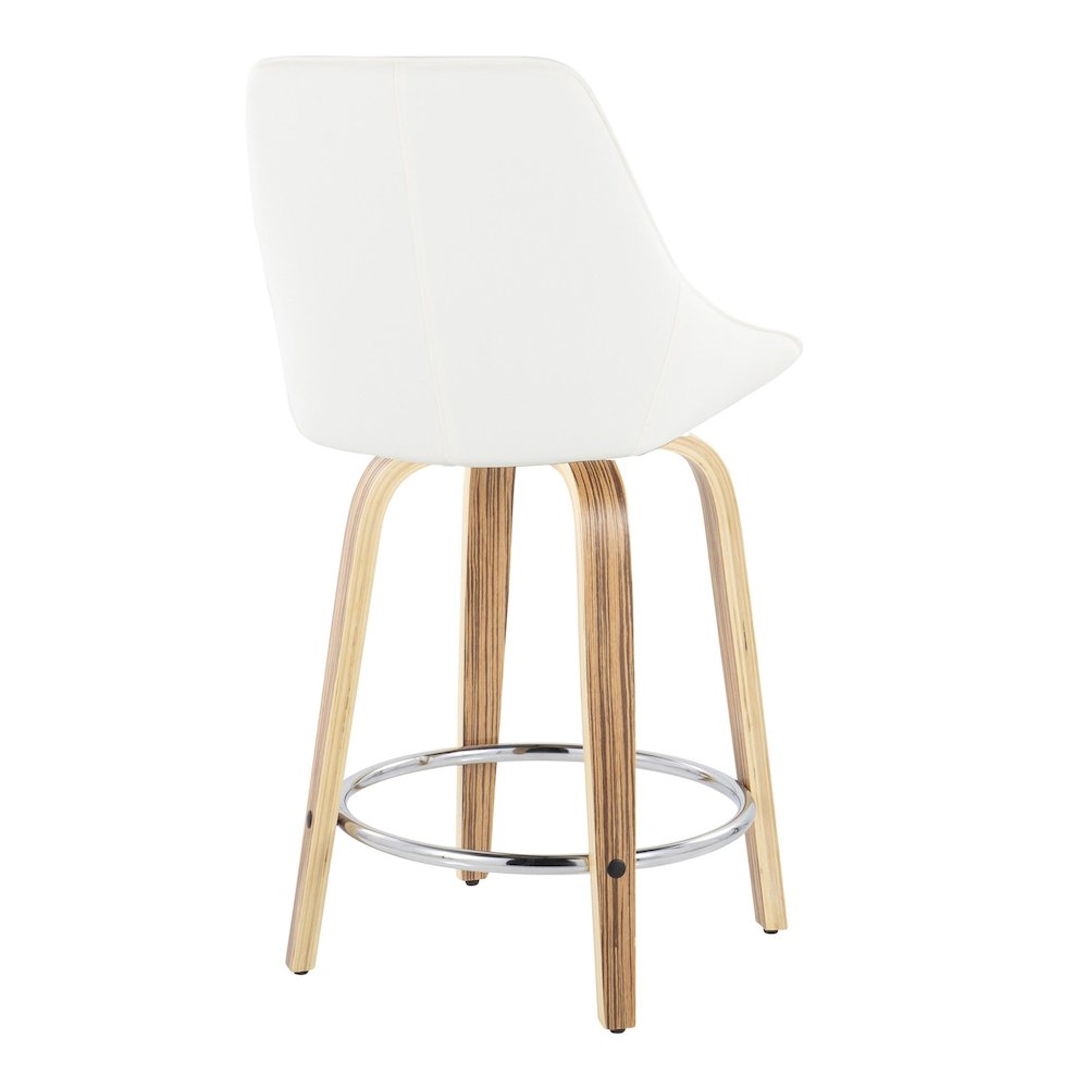 Diana 24" Fixed-Height Counter Stool - Set of  2. Picture 4