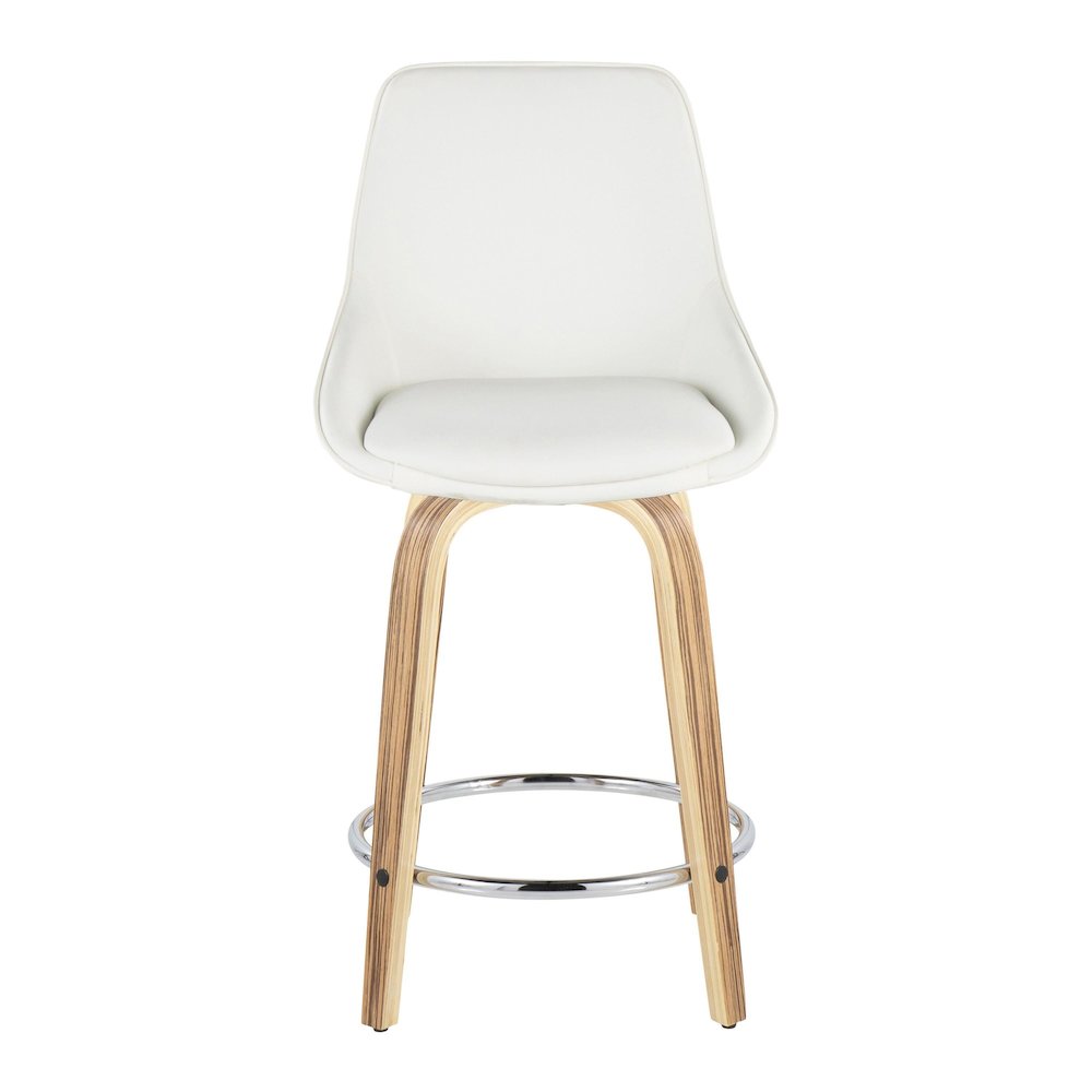 Diana 24" Fixed-Height Counter Stool - Set of  2. Picture 6
