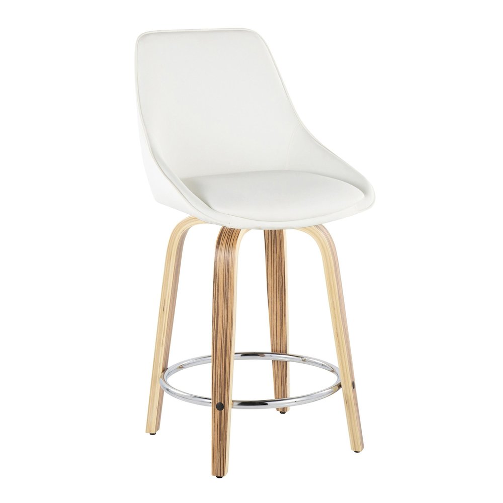Diana 24" Fixed-Height Counter Stool - Set of  2. Picture 2